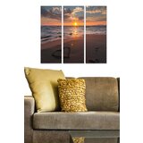 Wallity MDF1111483 multicolor decorative mdf painting (3 pieces) Cene