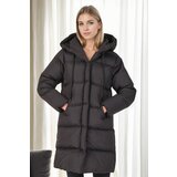 Dewberry Z6687 WOMEN'S COAT-BLACK-2 | Shoptok.si