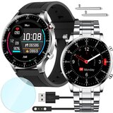 VERKGROUP HD LCD moška pametna ura silikonska in kovinska zapestnica Android in iOS NY19, (20452088) | Shoptok.si