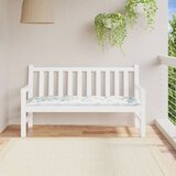vidaXL Blazina za klop vzorec listja 150x50x7 cm blago Cene
