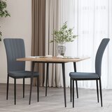Maison Chic Jedilni stoli - Vzorci stoli 2 kosa temno siv žamet A524, (22032071) | Shoptok.si