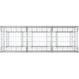  Gabionski uzdignuti krevet Srebrno 150 x 50 x 60 cm - 150 x 50 x 60 cm | shoptok.hr