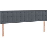  s od storage s uzglavljem Tamno siva 160 x 200 cm Baršun | shoptok.hr