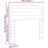  Uzglavlje s uzglavljem Siva Sonoma 100 cm Konstruirano drvo | shoptok.hr