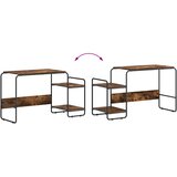  Stol s pohranom Dimljeni hrast 131.5 x 50 x 75.5 cm | shoptok.hr
