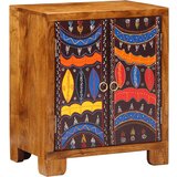 vidaXL Komoda Višebojna 50x35x60 puno drvo bagrem | shoptok.hr