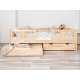 Molarem Home Drveni dječji krevet Luna 20 - svijetlo drvo - 180x80 cm - S 2 ladice | shoptok.hr