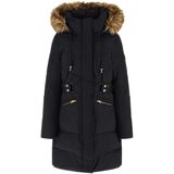 Guess Puhovke FATEMA BELTED PUFFER W5BL45 WGJR2 Črna Cene