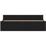  Okvir kreveta bez madraca Crni hrast 180x200 cm Inženirsko drvo - Crni hrast 180 x 200 cm | shoptok.hr