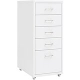 vidaXL mobilni ormarić za spise bijeli 28 x 41 x 69 cm metalni Cijene