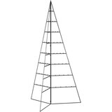vidaXL Kovinska novoletna jelka za dekoracijo črna 180 cm | Shoptok.si