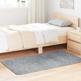 vidaXL Čupavi tepih s visokim vlaknima srebrnosiva 80x150 cm poliester Cijene