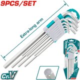 Total 9-dijelni set imbus ključeva EXTRA-LONG / INDUSTRIAL (THT106192) | shoptok.hr