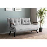 Atelier Del Sofa sando 2-Seater - teddy fabric - grey grey 2-Seat sofa-bed Cene