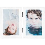  Dvostruki preklopni okvir za fotografije bijeli 2x(21x29,7 cm) | Eponuda.com
