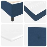  LED Box Spring Krevet s madracem Plava 140 x 190 cm tkanina | shoptok.hr