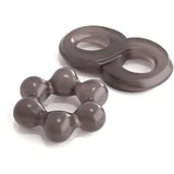 Pipedream classix performance cock ring set smoke