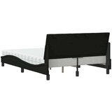  Krevet s madracem crni 140 x 190 cm od tkanine | shoptok.hr