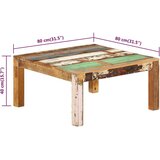 vidaXL stolić za kavu 80 x 80 x 40 cm od masivnog obnovljenog drva | shoptok.hr