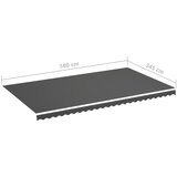  Zamjenska tkanina za tendu antracit 6 x 3,5 m | Eponuda.com