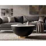 Mauro Ferretti Rjava kovinska okrogla klubska mizica ø 73 cm Glam – | Shoptok.si