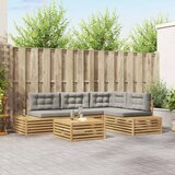  5 Komad Set vanjskih sofa Poliester Bijela | shoptok.hr