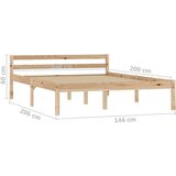  Za krevet od masivne borovine 140 x 200 cm | shoptok.hr