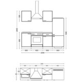 Flex-Well Kuhinjski Blok Capri, Črna, Hrast | Shoptok.si