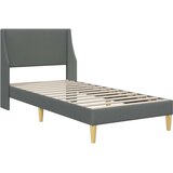  Krevetna konstrukcija Tamno siva 100 x 200 cm tkanina | shoptok.hr