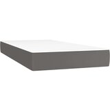  Krevet box spring s madracem LED sivi 200x200cm od umjetne kože | shoptok.hr