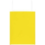 Papirnate vrećice 50 kom s ručkama žute 32x22x28 cm | shoptok.hr