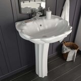 MM Samostojeći umivaonik keramički bijeli 580 x 510 x 200 mm | shoptok.hr