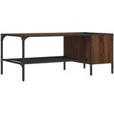 Stolić za kavu sa stalkom smeđa boja hrasta 100x51x40 cm | shoptok.hr