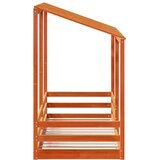  Dječji krevet s krovom voštano smeđi 75 x 190 cm od borovine | shoptok.hr