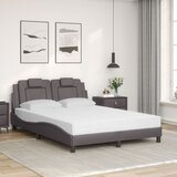  Krevet Viana s madracem sivi 140x200 cm od umjetne kože | shoptok.hr