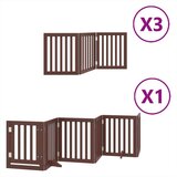 vidaXL Vrata za pse s vratašcima 15 panela sklopiva 750 cm drvo topole | shoptok.hr