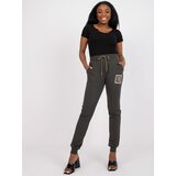 RELEVANCE Sweatpants-RV-DR-7284.43-dark khaki | Shoptok.si