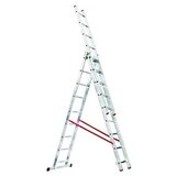Alpos višenamjenske ljestve na izvlačenje (radna visina: 6,55 m, prečke 3 x 9, aluminij) | shoptok.hr