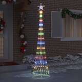  LED božićno drvce s 290 LED svjetlima Šareni 250 cm Metal | shoptok.hr