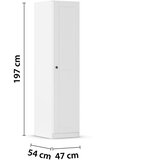 home24 OMARA S KLASIČNIMI VRATI, bela | Shoptok.si