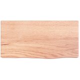  Zidna polica svjetlosmeđa 40 x 20 x 6 cm od obrađene hrastovine | Eponuda.com