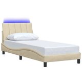  Okvir za krevet bez madraca Hanko krem 90x190cm od tkanine | shoptok.hr