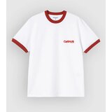 Carhartt WIP Ip Ringer T-shirt white / red / red Cene