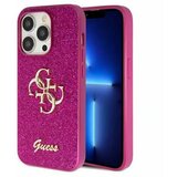Guess Glitter Script Big 4G ovitek za iPhone 15 Pro, Roza | Shoptok.si