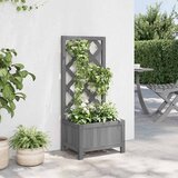  Sadilica s rešetkom siva 40x30x90 cm od masivne jelovine | shoptok.hr