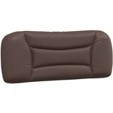  Posteljni okvir z vzglavjem rjav 100x200 cm umetno usnje, (21088969) | Shoptok.si