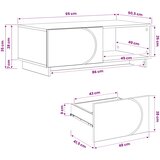  Stolić za kavu Siva Sonoma 95 x 50,5 x 35 cm Konstruirano drvo | shoptok.hr
