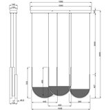  Ondaluce - LED prigušiva luster na sajli LOTUS LED/70W/230V zlatni | Eponuda.com