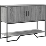 Maison Chic konzolna miza - miza ob steni siva sonoma 100x35x74,5 cm inženirski les, (21786031) | Shoptok.si
