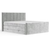 Maison de Rêve Svijetlo sivi boxspring krevet s prostorom za odlaganje 140x200 cm Ava – Cijene